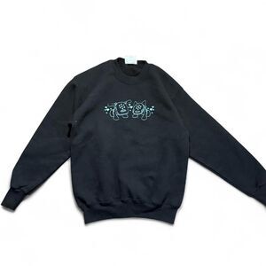 Lee Men's Black and Navy Sweatshirt